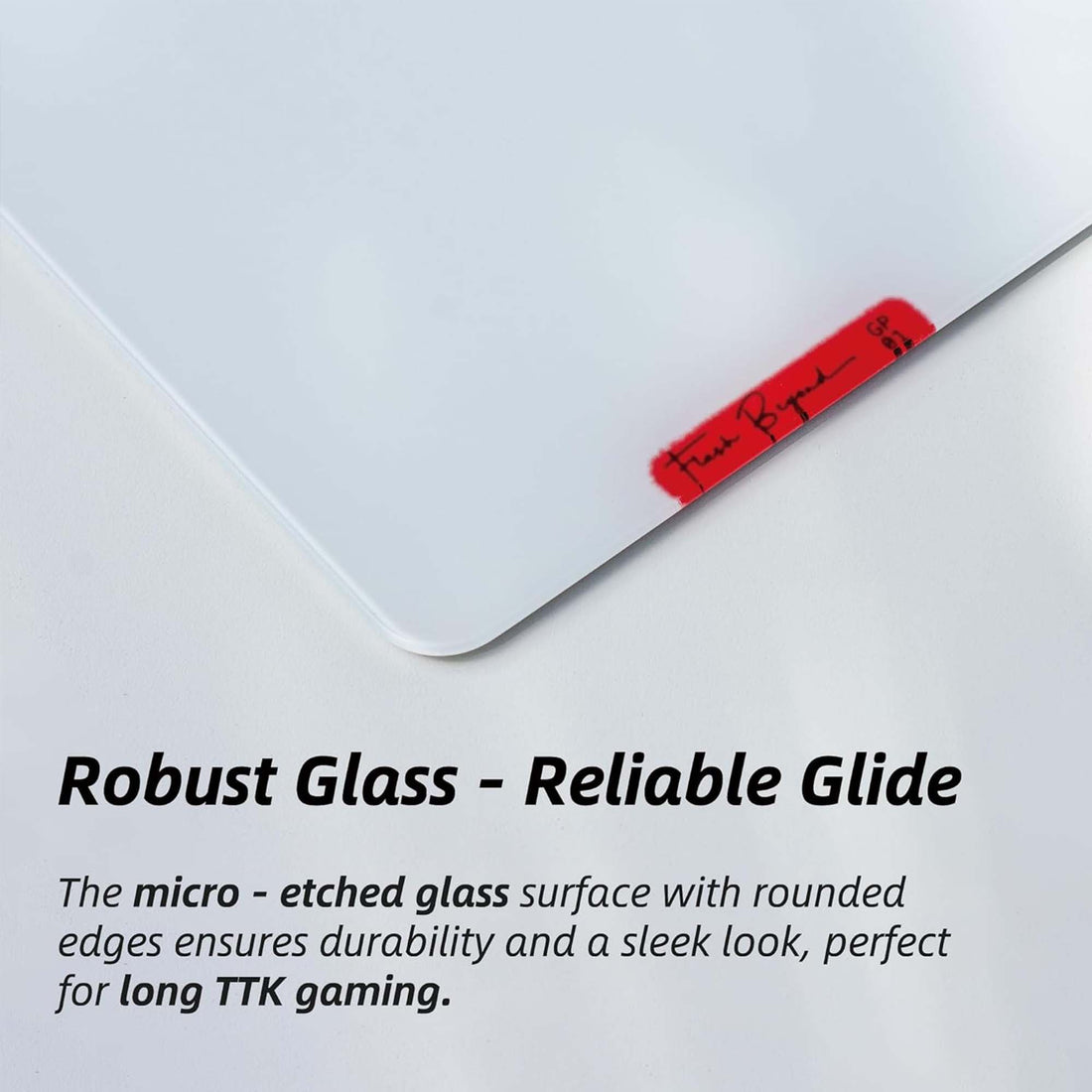 FlashBeyond Glass Gaming Mouse Pad GP1